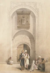 Modern Mansion, showing the Arabesque architecture of Cairo, from 